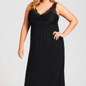 Sexy Maxi Sleep Dress - black size 22/24